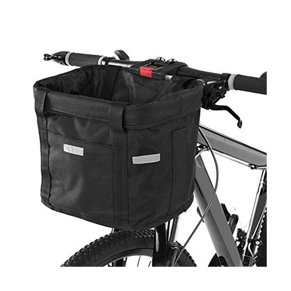 N/K 自転車かご 脱着式 前かご バスケット 折りたたみ 防水 取り付け 簡単 耐荷重10KG マウンテンバイク クロスバイク 折り畳み自転車 通勤車等用