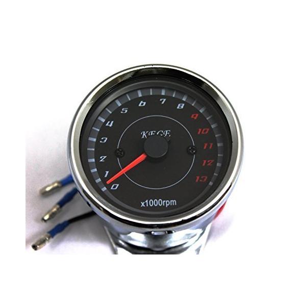 モンキー ゴリラ カブ に ピッタリ LED タコメーター 60 φ 電気式 4スト 単気筒 汎用 社外品