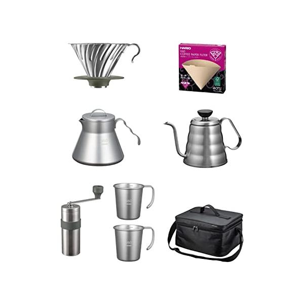 HARIO(ハリオ) V60アウトドアコーヒーフルセット ブラック コーヒー
