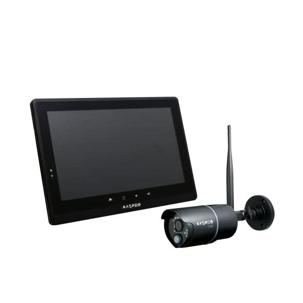 マスプロ電工(MASPRO) モニター＆ワイヤレスＨＤカメラセット 10.1インチモニター フルハイビジョン 夜間撮影 ワイヤレス接続 かんたん接続 モニターで監視 スマホで確認 EP2WCFL マスプロ電工(MASPRO) モニター＆ワイヤレスHDカメラセット 10.1
