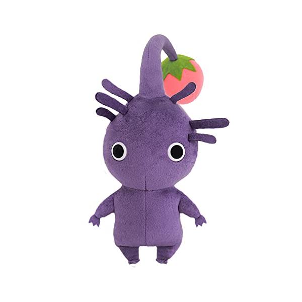 任天堂　ピクミン2 紫ピクミン葉　ぬいぐるみ　平成レトロ　希少レア　当時物　三英 三英貿易(Sanei Boeki) ALL STAR COLLECTION 紫ピクミン W10*D12*H21cm
