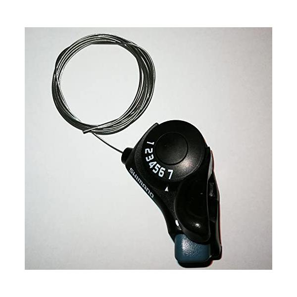 リア 7スピードオプティカル・ギアディスプレイ付インナーケーブル長さ：2050mmアウターケーブルは付属しません。スポーツ＆アウトドア/自転車/自転車パーツ/変速機・シフター/シフトレバー