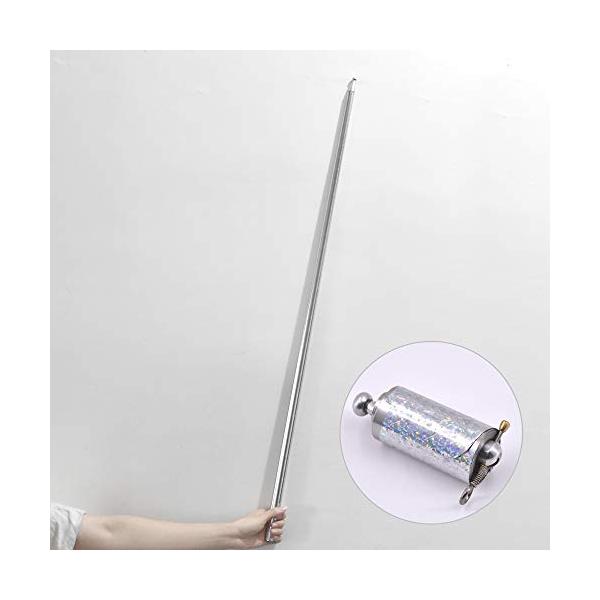 金属製のカラーアピアリングケーンのご紹介です。長ーい金属性のアピアリングケーンです。長さは約100センチ*120センチです。(伸び方がまちまちなので・・・)色は定番のシルバーになります。もちろん、ワンタッチのストッパータイプです。新タイプの...