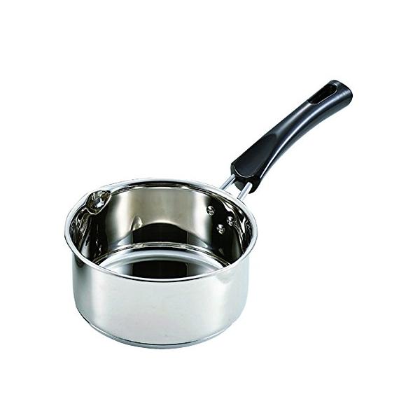 パール金属 コンパクト 3層底 ミルクパン 14cm HB-2199