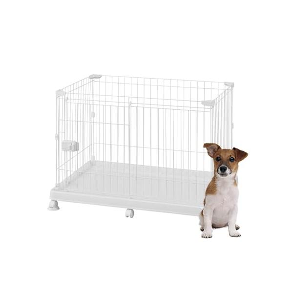 色：ホワイト本体サイズ (幅X奥行X高さ) :93*63*64.5cm本体重量:7.2kg梱包サイズ:66.5 x 103 x 9 cm形: 六角形ペット用品/犬/犬小屋・ケージ/サークル・プレイサークル