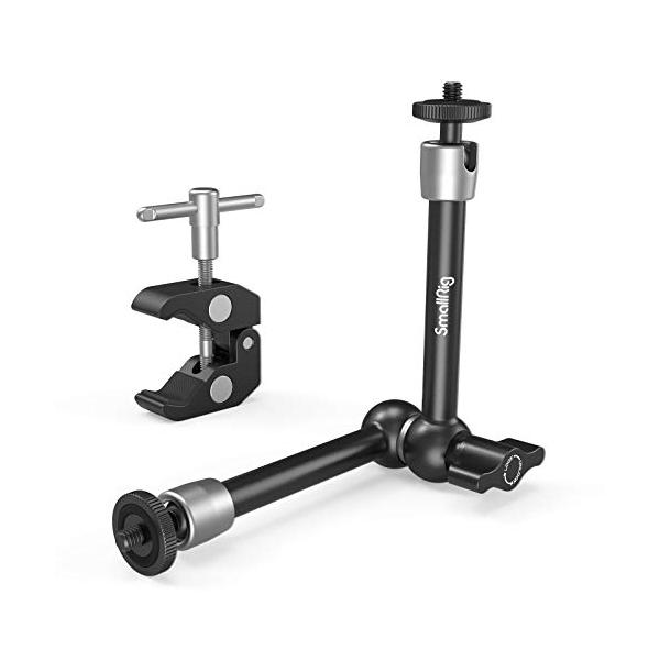 専用設計 パイプクランプ付きマジックアームキットは基本撮影器材として、9.5インチ 24cm 1/4ネジ付きモニターアームと15-40mm蟹バサミクランプで構成されています。マジックアームキットは高品位で堅牢なボディを実現するために、アルミ...