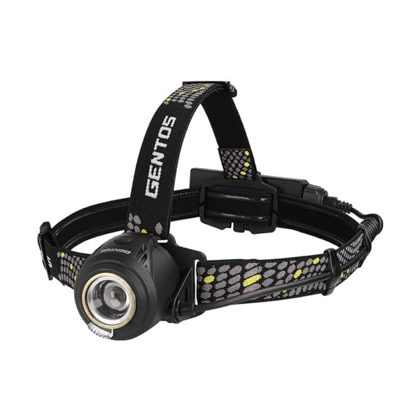 GENTOS LED ヘッドライト 800lm 2個セット GENTOS(ジェントス) LED ヘッドライト USB充電式/単3電池 明るさ420