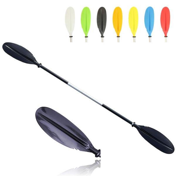 色：ブラックサイズ：220cm*2ピースの組み合わせデザインで、パドルを簡単に持ち運ぶことができます。*素材：アルミ*PP*ナイロン*ブレード：縦49cm*幅17.5cm*シャフト：ストレート、直径3cm*全長：大人用222cm、子供用18...