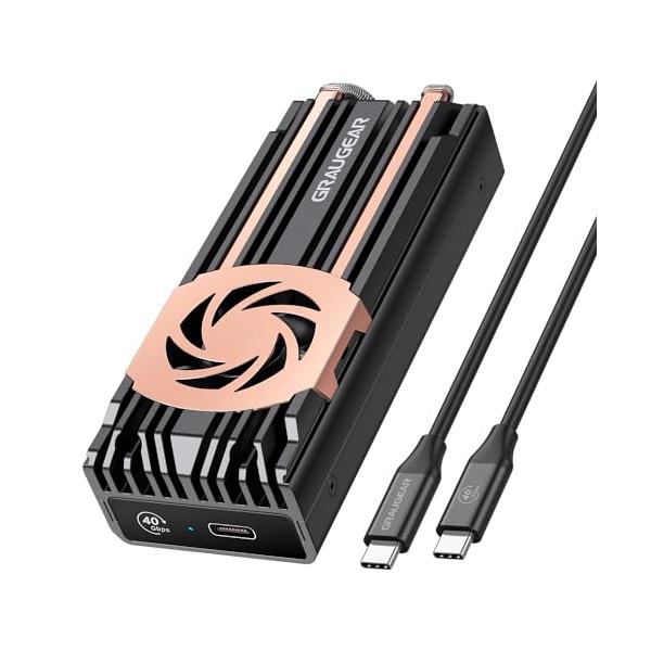 USB4 40Gbps超高速 GRAUGEAR USB 4.0 NVMe M.2 SSD 外付けケース USB4 40Gbps超高速 GRAUGEAR USB 4.0 NVMe M.2 SSD 外付けケース