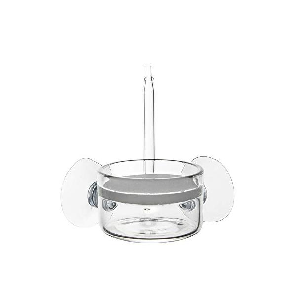 CO2拡散器 CO2 ディフューザー バブルカウント クリスタルディフューザー ビートル風 水槽 水草 アクアリウム 高透明度ガラス ガラス製 吸盤付き