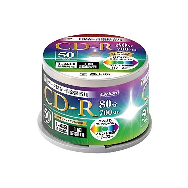 サイズ：CD-R品種:データ用・録音用 CD-R1回記録用レーベル面:ホワイト容量:700MB倍速:1-48倍速ケース:スピンドルケース50Pパソコン・周辺機器/PCアクセサリ・サプライ/記録メディア/CD-R