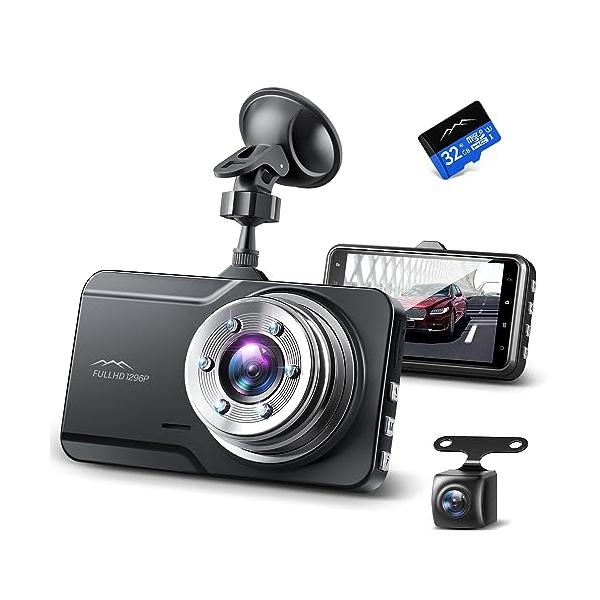 ドライブレコーダー 前後カメラ 2024新登場 300万画素 1296PフルHD