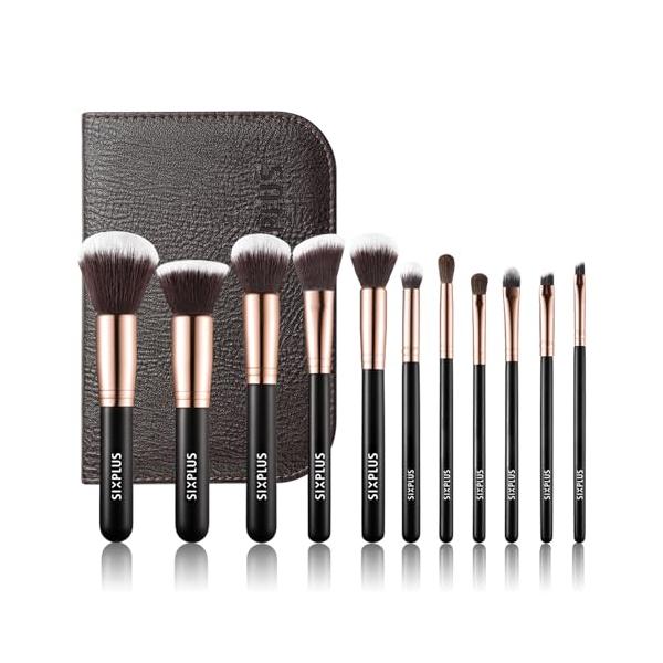 色：貴族のゴールド ハイクオリティ SIXPLUSのメイクブラシはすべて手作業で製造されており、高級木材及び高級繊維を使用し、ブラシは柔らかくまた滑らかで、弾力性に富んでいます。また、粉含み力も優れて、極上のメイクをご体験いただきます。 化...