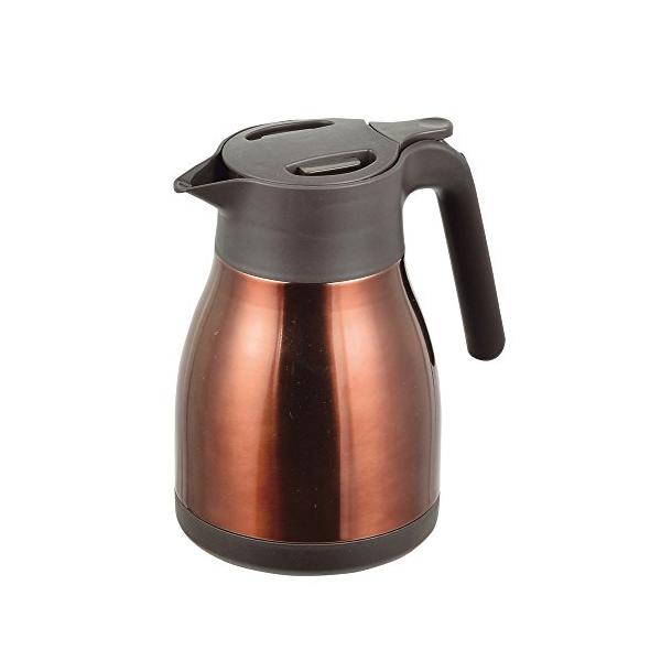 色：ブラウンサイズ:(約)幅17.5*奥行13.5*高さ20cm品名:卓上用まほうびん実容量:1.0L材料の種類:本体内側/ステンレス鋼、本体外側/ステンレス鋼(アクリル樹脂塗装)、口がね・ハンドル/ポリプロピレン、ふた栓/ポリプロピレン、...