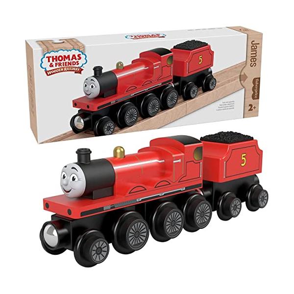 マテル(MATTEL) きかんしゃトーマス 木製レールシリーズ(Thomas) ジェームス  車両電車  2才*  プレゼント  HBK12