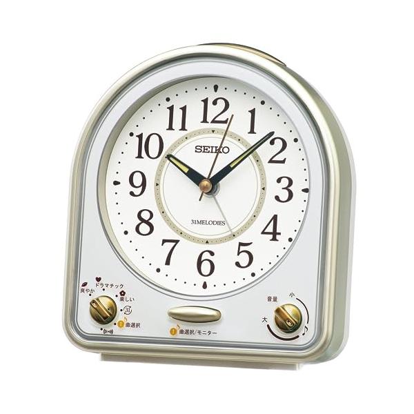 セイコークロック(Seiko Clock) 目覚まし時計 置き時計 アナログ 31曲
