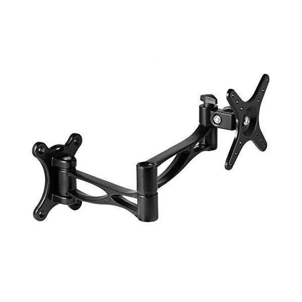 サイズ：三関節対応機種：耐荷重は18kgで、14*27インチ、 VESA規格75x75mmおよび100x100mmの液晶テレビ、PCモニター、ディスプレイなどに対応しています高品質と安全性：材質はアルミニウム合金です、長時間使っても変形しま...