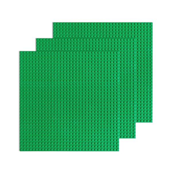 基礎板 ブロック プレート クラシック 両面 互換性 32*32ポッチ 3枚セット (グリーン3枚)