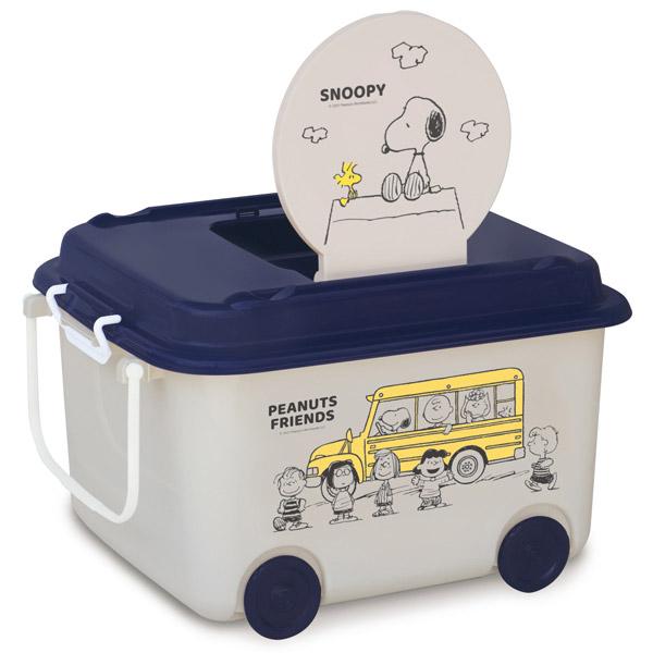 他サイト： スヌーピー おもちゃ箱　キャスター付き (ベージュ/バス) おもちゃ箱 蓋付き キャスター 引き手 小物入れ SNOOPY ギフト プレゼント おしゃれ かわいいの商品画像