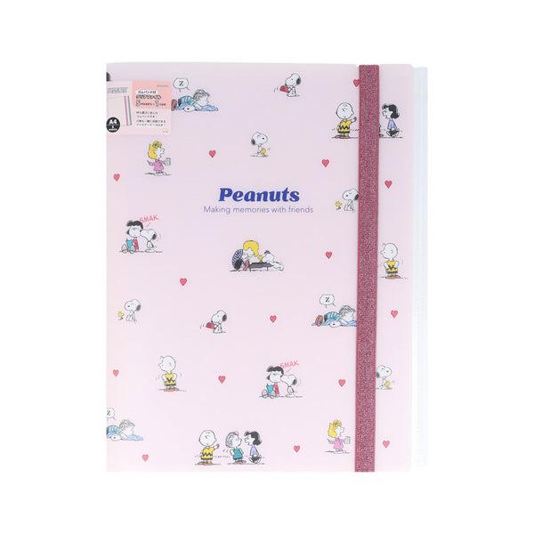 SNOOPY スヌーピー ゴムバンド付クリアファイル5P＋F スヌーピー