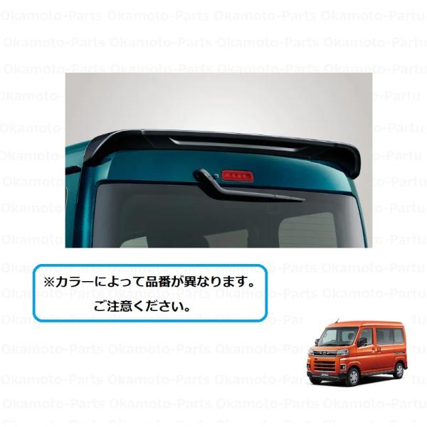 VN型　ルーフエンドスポイラー　中古品 ラパン (ZUT)ルーフエンドスポイラー(ZJP ノクターンブルーパール