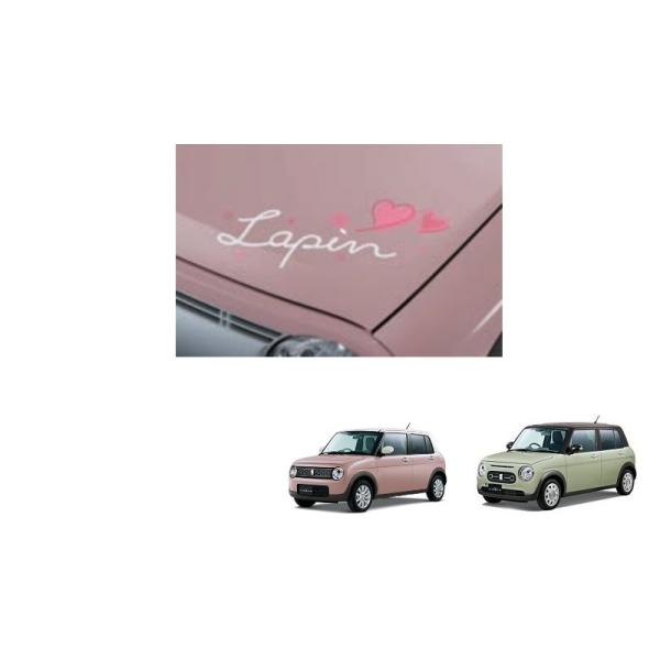 ラパン フードデカール(ガーリーエレガント) 「スズキ純正用品