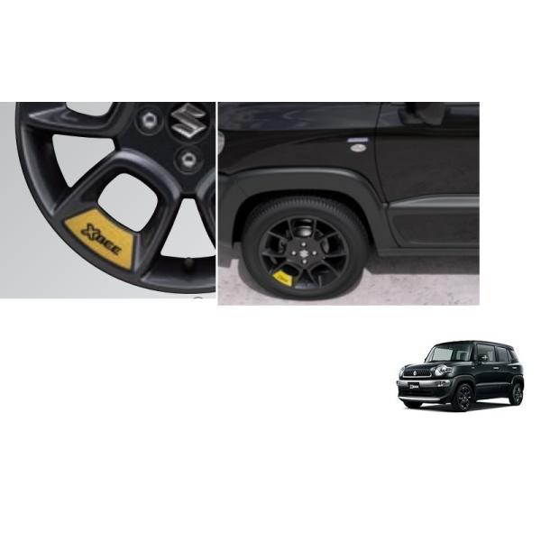 クロスビー ホイールアクセント(4枚セット/イエロー) 「スズキ純正