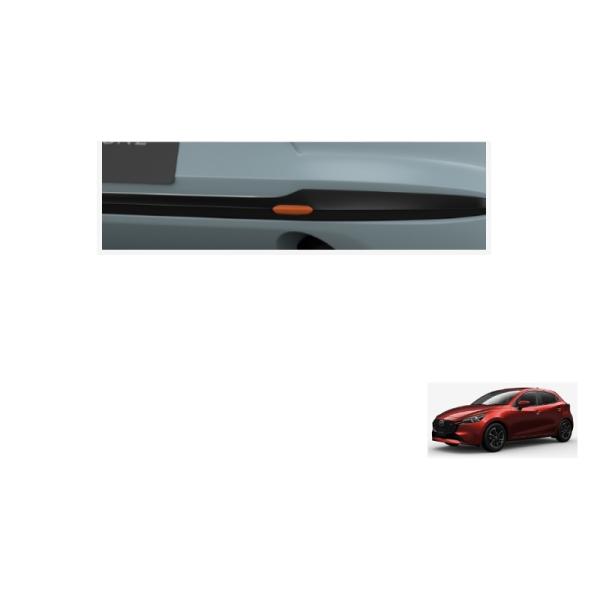デミオ リヤバンパーアクセント(MAZDA 2 専用品)レーシングオレンジ