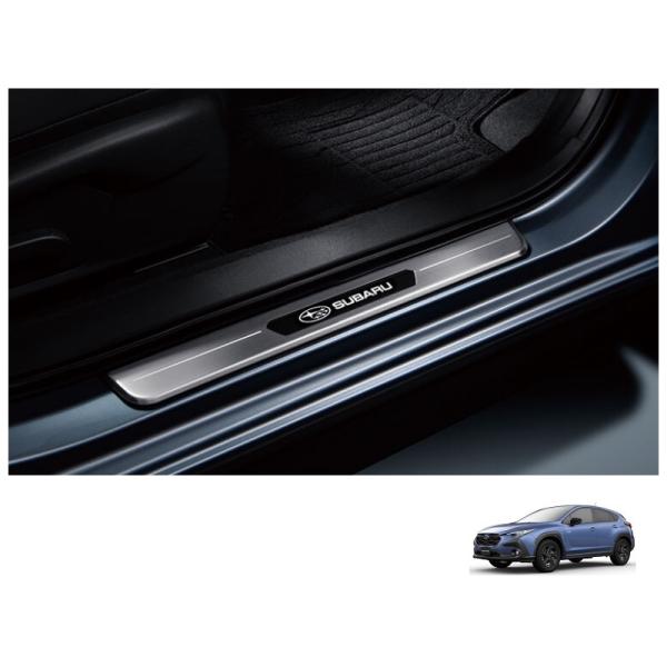 スバル 純正 サイドシルプレート フロント左右セット SUBARU レガシィ SUBARU (YS)LEDフロントサイドシルプレート(左右セット
