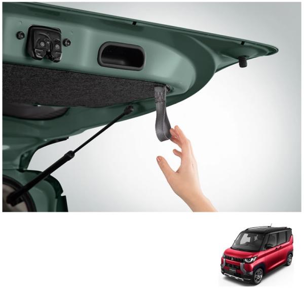 デリカミニ テールゲートガーニッシュ (グロスブラック) カッコ良