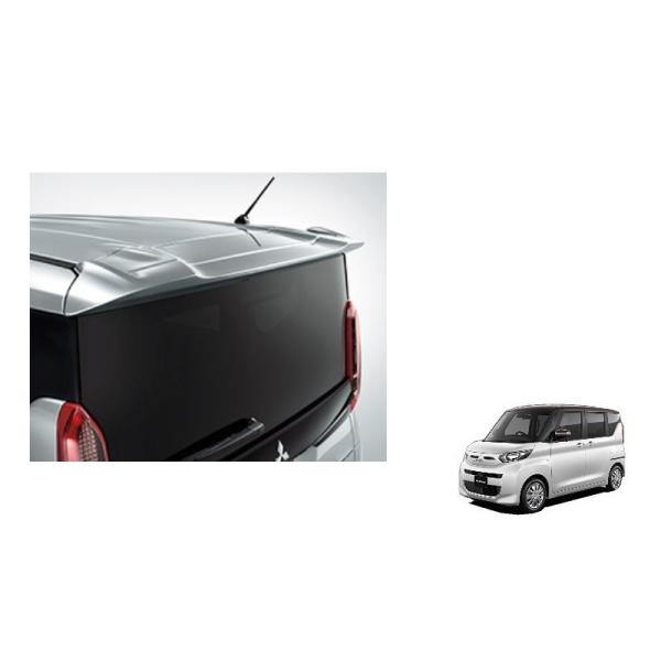 三菱（MITSUBISHI） (ZT)テールゲートスポイラー(X42 ブラックマイカ