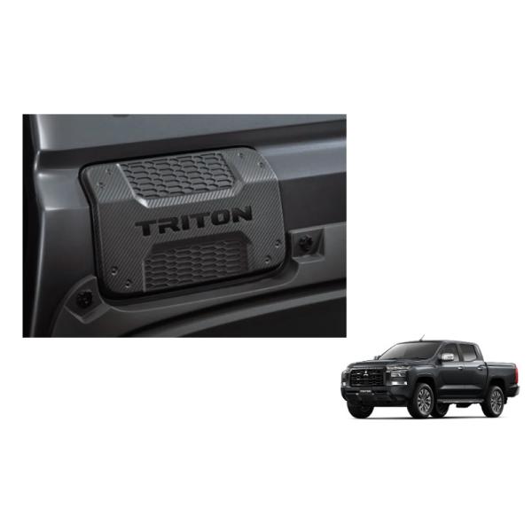 三菱（MITSUBISHI） フューエルリッドガーニッシュ「ミツビシ純正用品