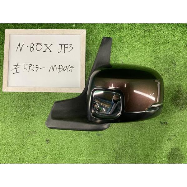JF3 NBOXカスタム 左ドアミラー ブラック (38503) N-BOX JF3 純正 左サイドミラー 電動格納 ブラック 左ドアミラー