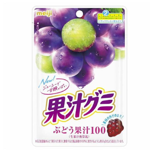 明治 果汁グミ ぶどう54g×10袋