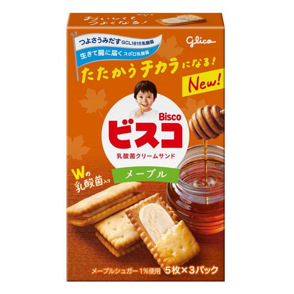 グリコ ビスコ メープル 15枚 120コ入り 2025/04/08発売 (4901005005150c) グリコ ビスコ メープル 15枚 120コ入り 2025/04/08発売