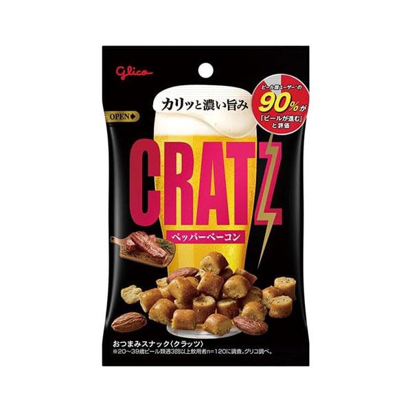 (地域限定送料無料)グリコ クラッツ ペッパーベーコン 42g 144コ入り 2024/10/01発売 (4901005544703ck)