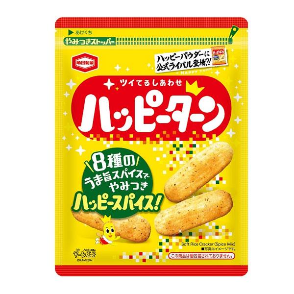 ☆ ハッピース ☆ 亀田製菓 ハッピーターンスパイス 73g 12コ入り 2023/03/27発売