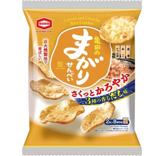 亀田製菓 亀田のまがりせんべい 3種の香るだし味 16枚(2枚×8個包装