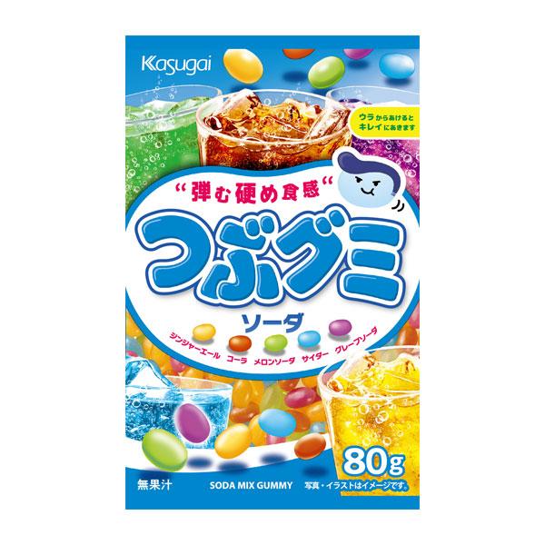 春日井製菓 つぶグミソーダ 80g 6コ入り 2023/01/30発売