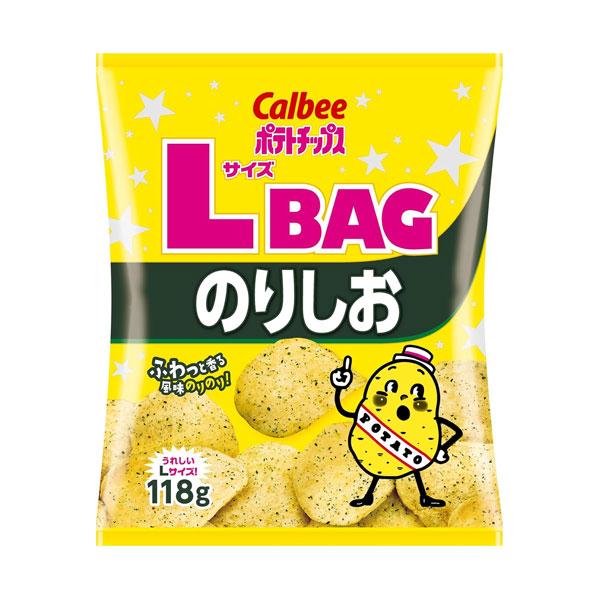 カルビー ポテトチップス LサイズBAG のりしお 118g 12コ入り カルビー ポテトチップス LサイズBAG のりしお 118g 12コ入り