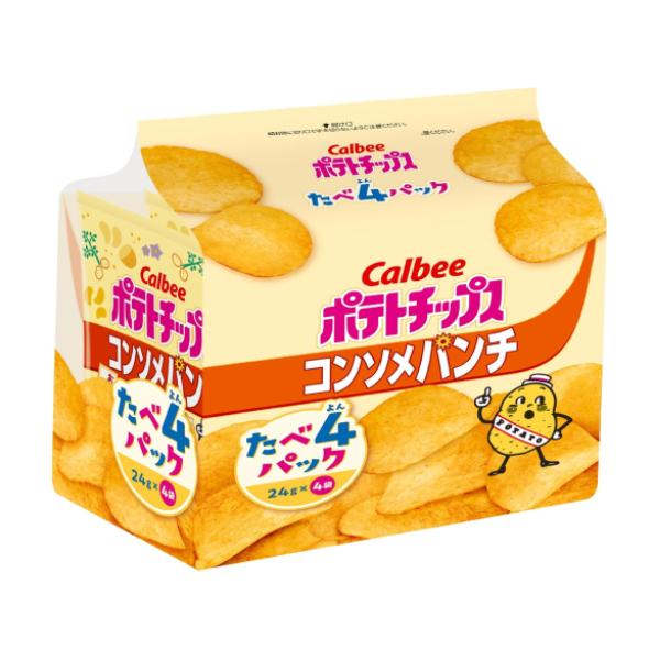 カルビー ポテトチップス コンソメパンチたべよんパック 96g 8コ入り
