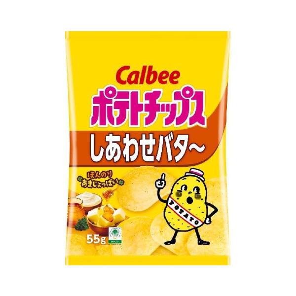 カルビー ポテトチップスしあわせバタ〜 55g 12コ入り 2025/09/29発売