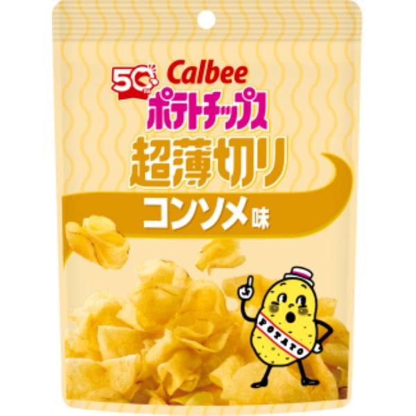 カルビー ポテトチップス超薄切りコンソメ味 40g 12コ入り 2025/11/03