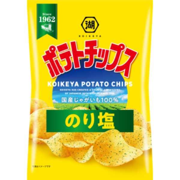 湖池屋 ポテトチップスのり塩 55g 12コ入り 2025/07/21発売