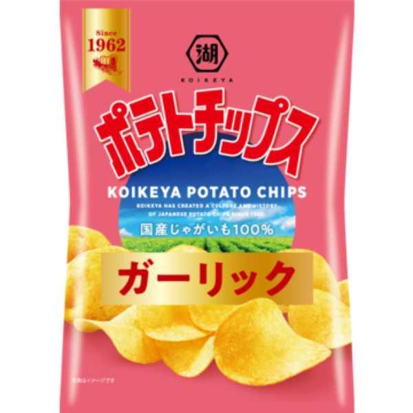 湖池屋 ポテトチップスガーリック 50g 12コ入り 2025/07/21発売