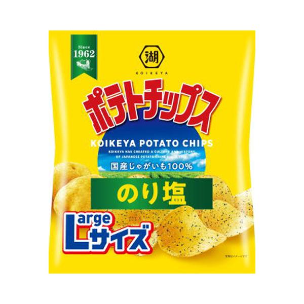 湖池屋 Largeサイズ ポテトチップス のり塩 108g 12コ入り 2026/08/03発売 (4901335156447)