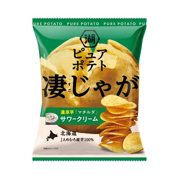 ポテト 湖池屋 ピュアポテト 凄じゃが マチルダ×サワークリーム? 52g 12コ入り