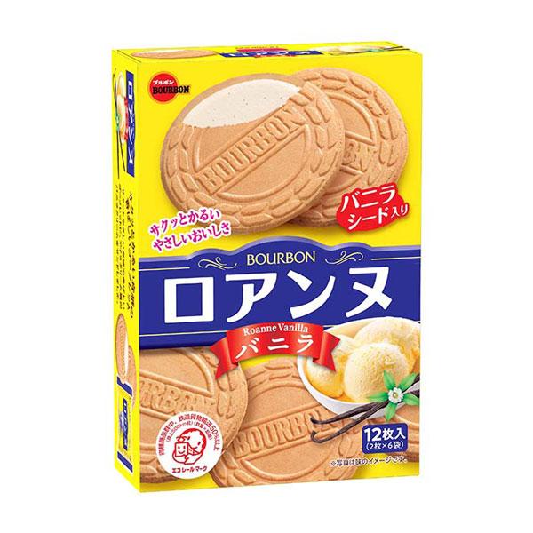 ブルボン ロアンヌバニラ 12枚（2枚×6袋） 36コ入り 2022/10/25発売 (4901360348954c) ブルボン ロアンヌバニラ 12枚（2枚×6袋） 36コ入り 2022/10/25発売