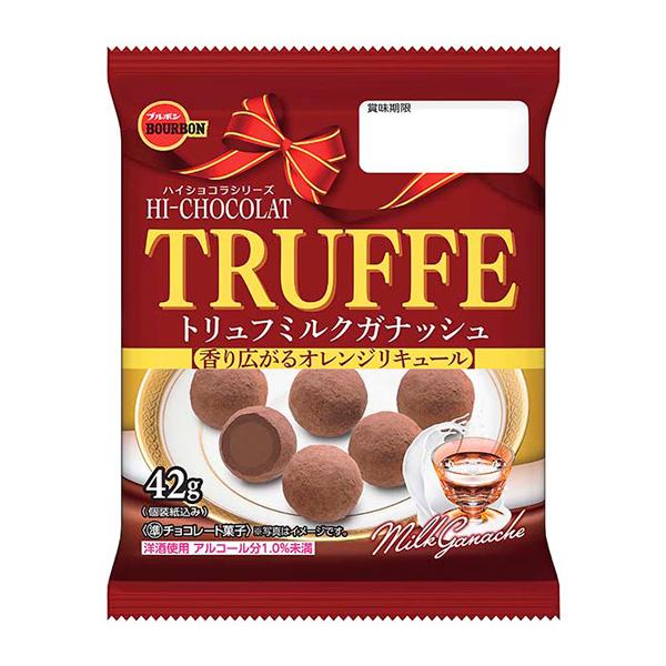 ブルボン トリュフミルクガナッシュ 42ｇ（個装紙込み） 40コ入り 2025/09/09発売 (4901360364091c) ブルボン トリュフミルクガナッシュ 42g（個装紙込み） 40コ入り 2025