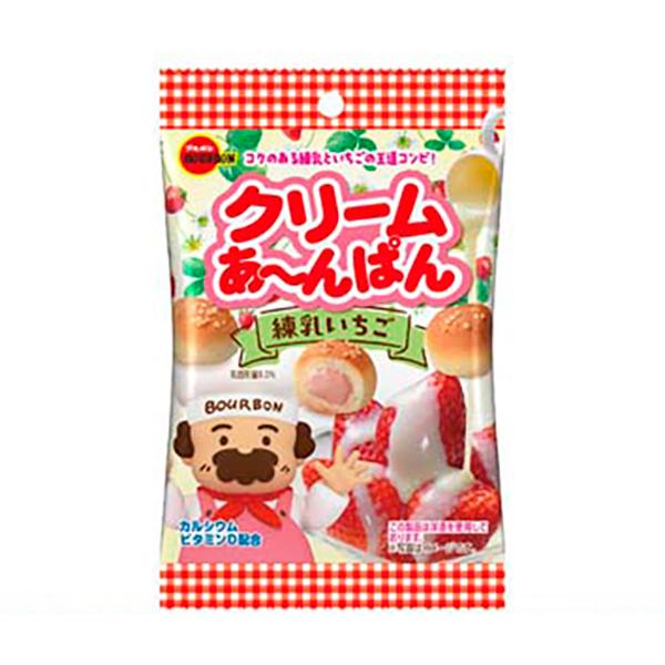 ブルボン クリームあ〜んぱん練乳いちご袋 38g 80コ入り 2025/09/16発売 (4901360364893c) ブルボン クリームあ〜んぱん練乳いちご袋 38g 80コ入り 2025/09/16